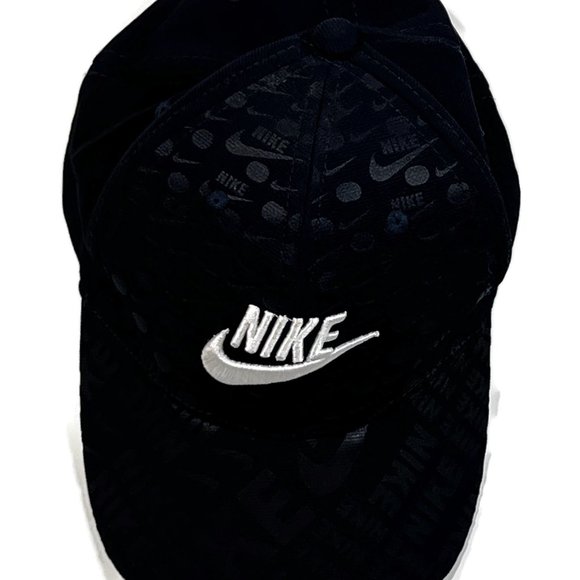 Nike Sports Vintage Hat Blue Cap Stretch Fit 3D Textured Red Label - Picture 5 of 8